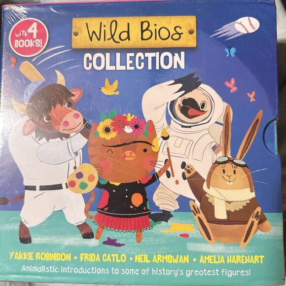 WILD BIOS CHILDRENS 4 BOARD BOOK BOX SET COLLECTION Brand New Never Opened. - Picture 1 of 5